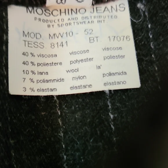 Moschino Gray Pencil Skirt Knee-Length Workwear